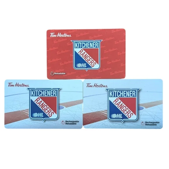 Tim Hortons Gift Cards Kitchener Rangers OHL Lot Of Three (3) Zero Balance - Picture 1 of 3
